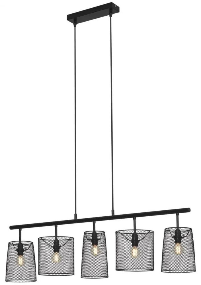 Brilo 4076-055 - Luster na lanku RETRO 5xE14/40W/230V BL1533