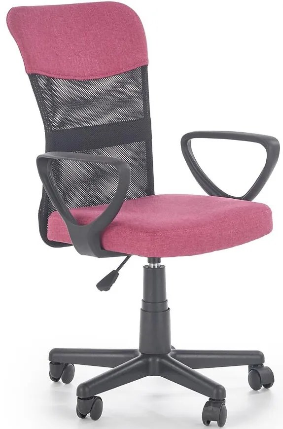 Kancelárske kreslo Timmy Ružová/Šedá