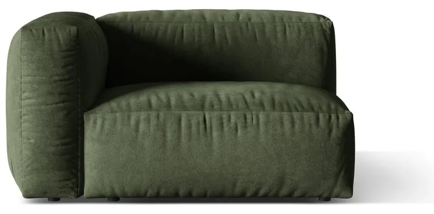 Zelený zamatový modul pohovky (ľavý roh) Martina – Micadoni