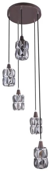 Globo 15761-5 - Krištáľový luster na lanku WOLLI 5xE14/40W/230V