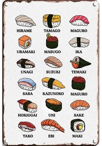Ceduľa Sushi menu