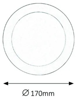 Rabalux 5585 - LED Kúpeľňové podhľadové svietidlo LOIS LED/12W/230V IP44 4000K