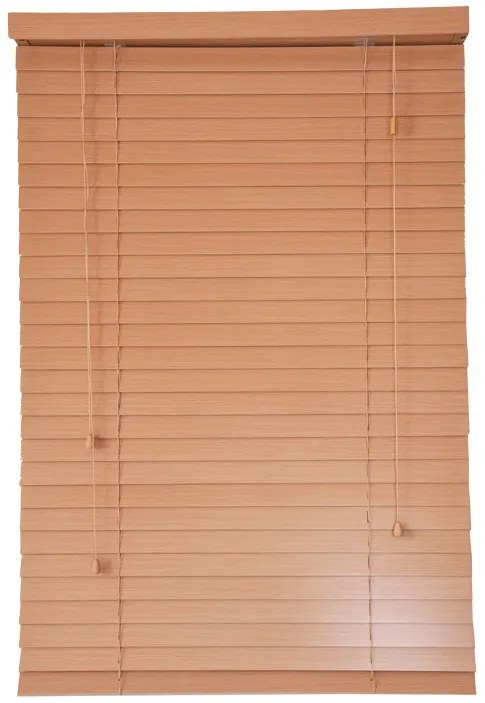 Okenné žalúzie - svetlohnedé Dĺžka žalúzií: 130 cm, Šírka žaluzie: 100 cm