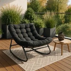 PROXIMA.store - Relaxačné hojdacie kreslo AURORA FARBA: sivá