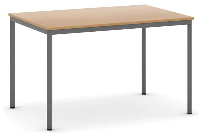 Jedálenský stôl, 1200 x 800 mm, tmavo sivá podnož, buk