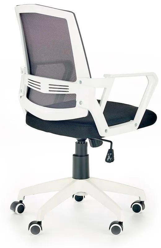Halmar Kancelárska stolička ASCOT, čierna/biela/sivá