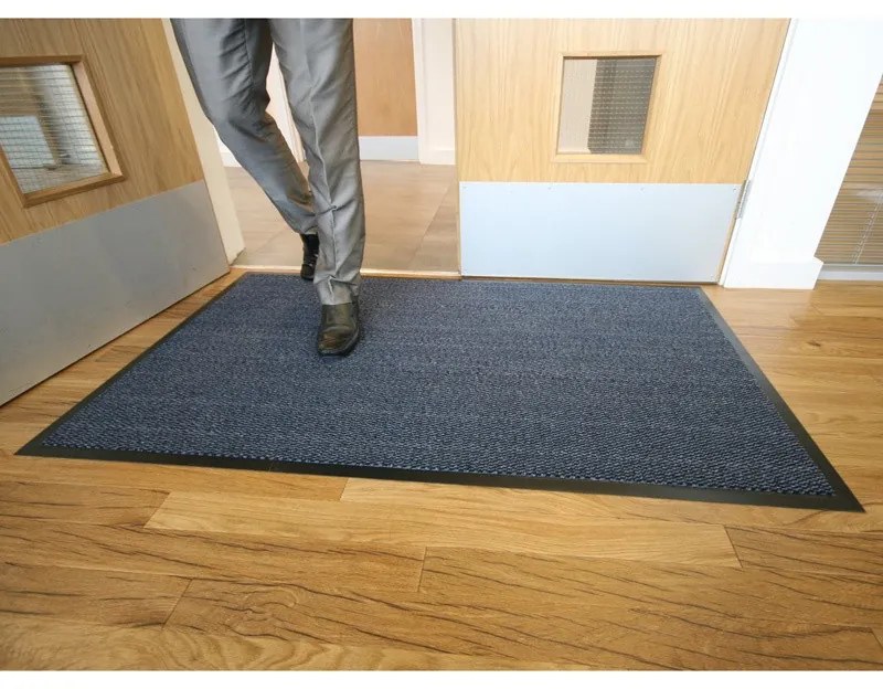 COBA Ekonomická polypropylénová čistiaca rohož, 90 x 150 cm, modrá