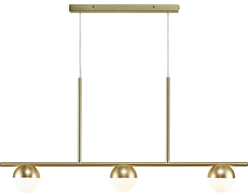 Nordlux - Luster na lanku CONTINA 3xG9/5W/230V mosadz