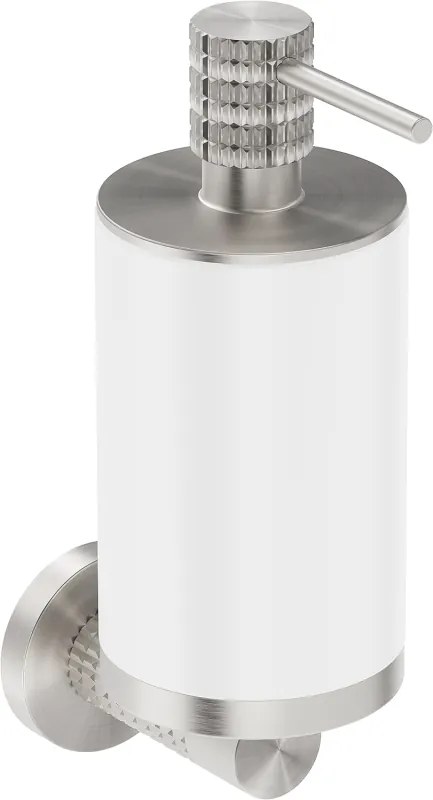 Mexen Triv, nástenný dávkovač mydla, biela / brúsená oceľ, 70A33058-97W