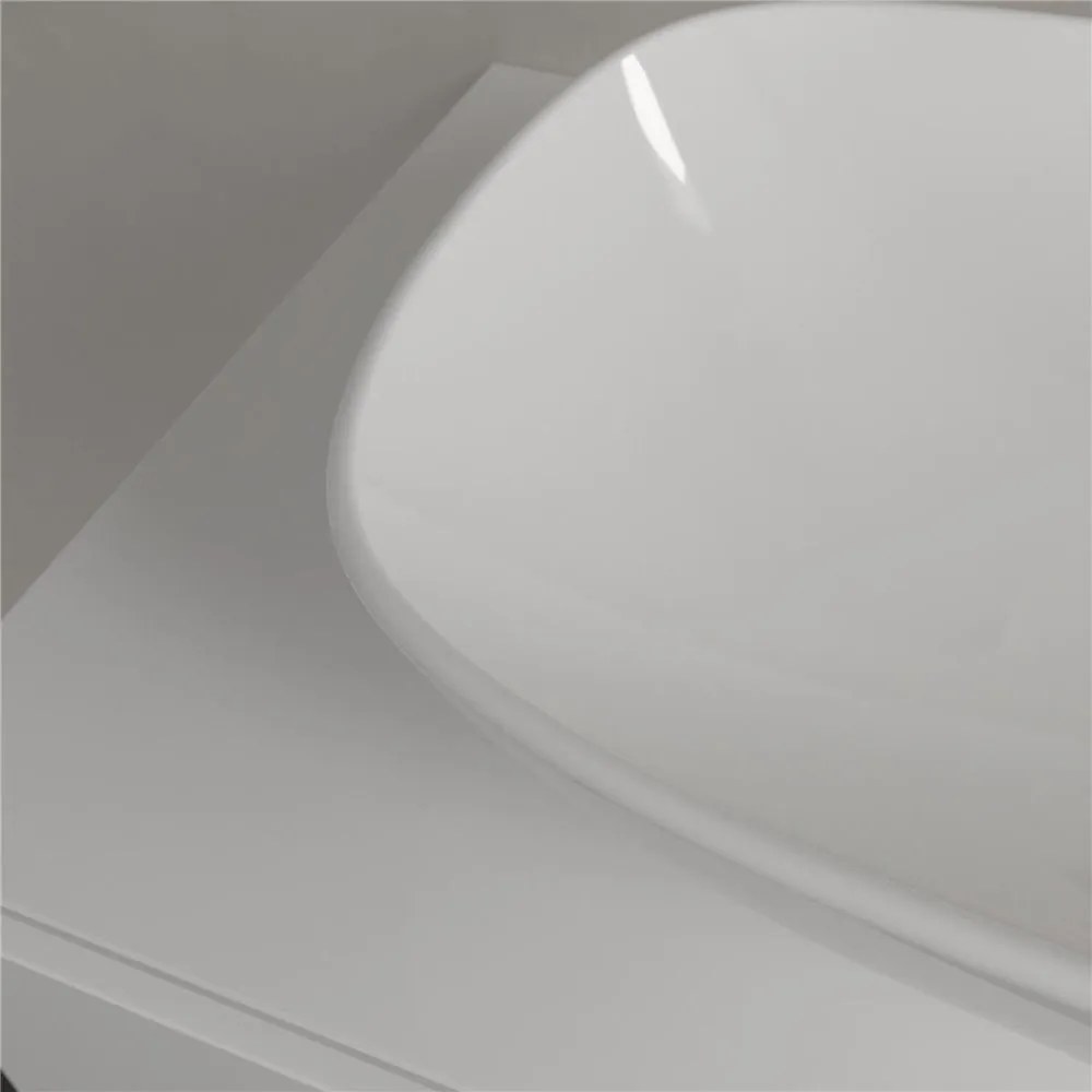 VILLEROY & BOCH Loop & Friends obdĺžnikové umývadlo na dosku bez otvoru, bez prepadu, 560 x 380 mm, biela alpská, 4A490101