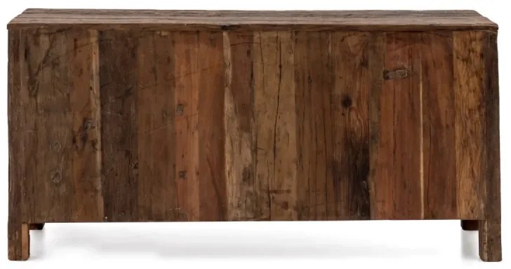 furniture-nabytek.cz - Masívny príborník Madurai z recyklovaného dreva, neupravený, hnedý – 150×40×75 cm