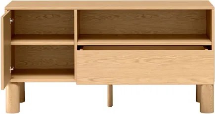 TV skrinka CAJA dub bookmatch 120 cm
