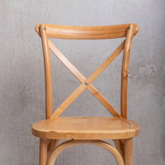 Jedálenská stolička LOSELI drevená / naturálna 712081