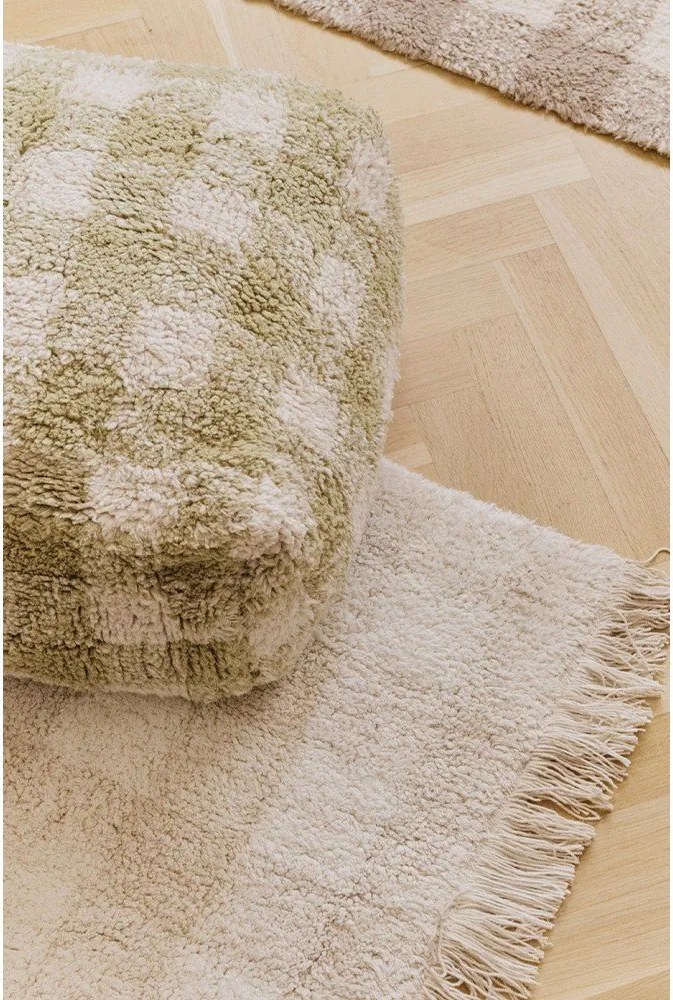 Zelený detský sedací vak Vichy – Lorena Canals