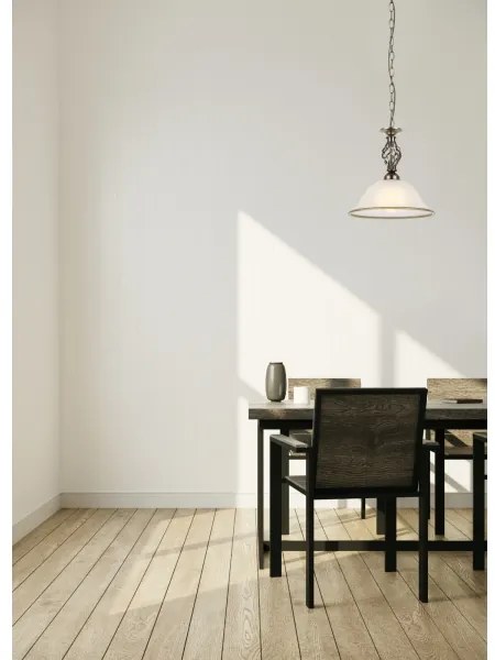 GLOBO 60208H - Luster na reťazi ODIN 1xE27/60W/230V