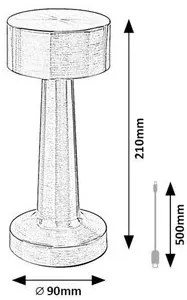 Rabalux SENAN LED stolná lampa 74207