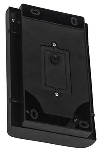 Nástenná lampa čierna vrátane LED IP44 s pohybovým senzorom - Khuvan