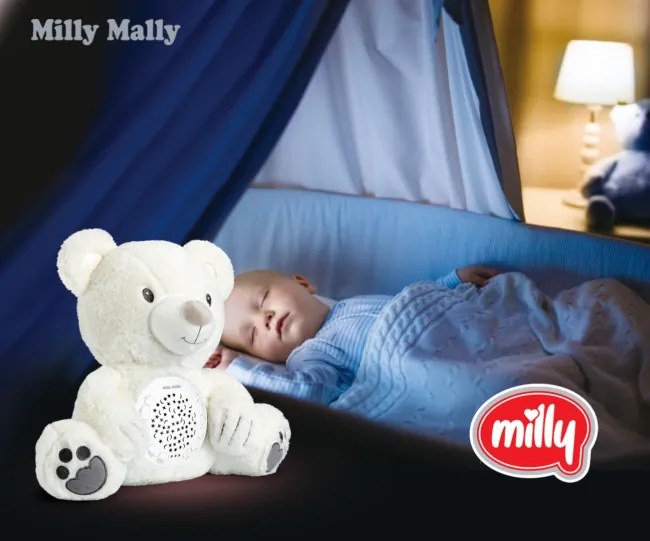 Plyšová hračka s projektorom Milly medvedík
