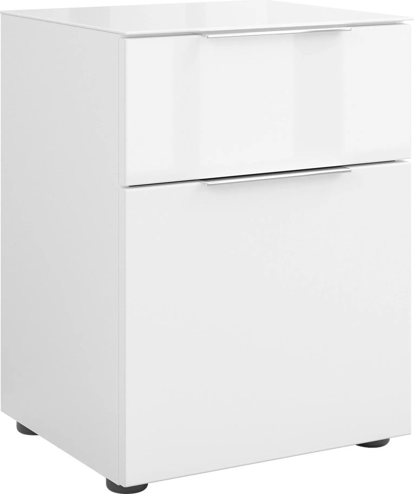XXXLutz NOČNÝ STOLÍK, biela, 45/60/40 cm - Online Only spálne - 001724000501