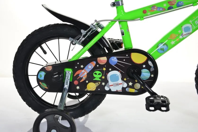 Chlapčenský bicykel Bottari BimboBike 77333 Vesmír zelená 16" 2023