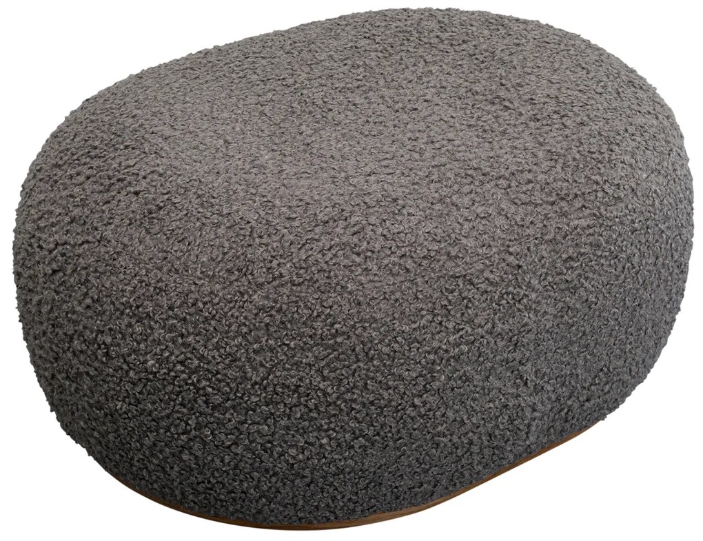 Pebble Boucle taburetka sivá