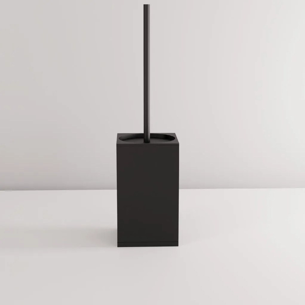 Rea Til, kovový stojan na WC s kefou, čierna matná, REA-88095