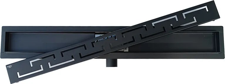 BPS-koupelny Sprchový odtokový žľab DL01 DELTA G4 HYD-2676 70 cm, čierny