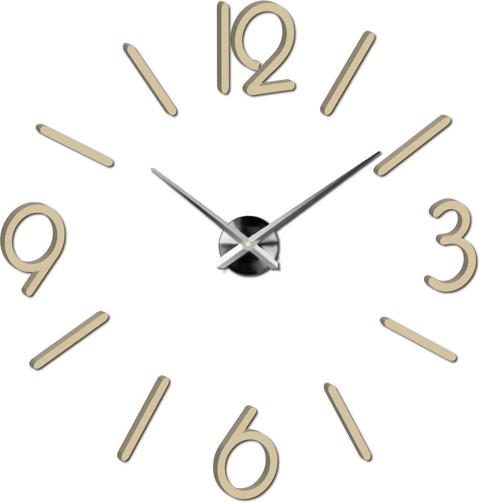 Nástenné hodiny do obývačky - MACKIE: Čierna Ral 9005 Farba čierna RAL 9005 3016-11841 X0036-Modern wall clock HEU-