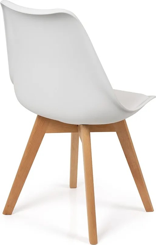 Noela Jedálenský set SCANDINAVIA 150 biely + 4x stolička SCANDINO biela