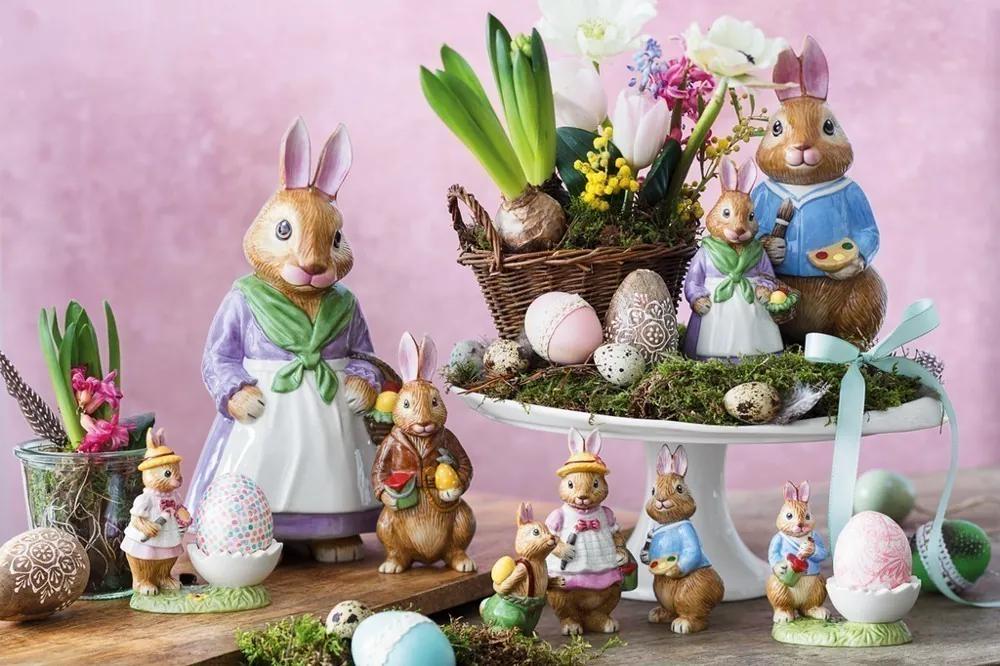 Villeroy & Boch Bunny Tales veľkonočná závesná dekorácia, zajačik Max vo vajíčku