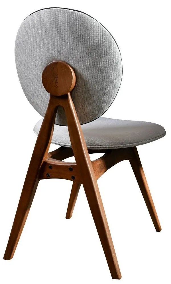 Súprava jedálenských stoličiek Touch Cream and Walnut, 2 ks