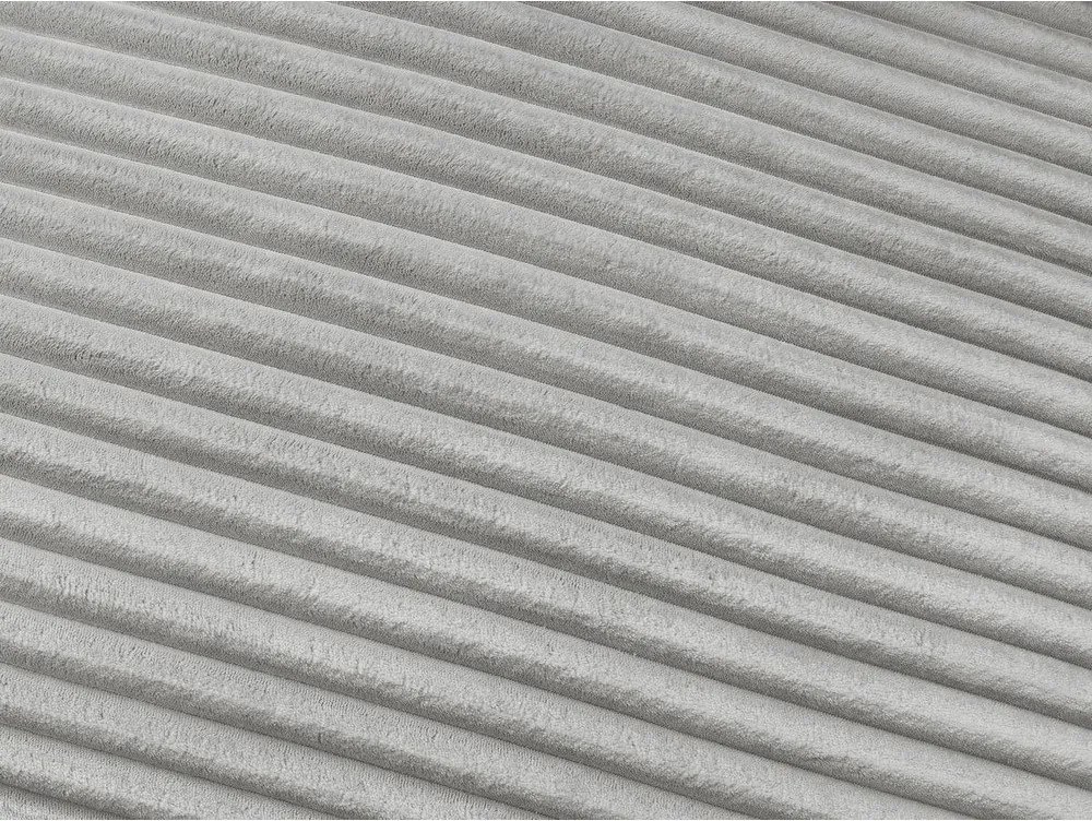 Svetlosivá menčestrová pohovka na každodenné spanie/rozkladacia 240 cm Hugo – Bobochic Paris