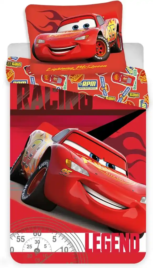 Detské obliečky Cars Blesk McQueen 02 140x200 70x90 cm Mikrovlákno Jerry  Fabrics | BIANO
