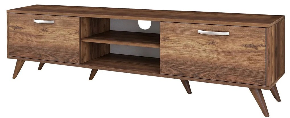 TV stolík/skrinka Macky (Orech). Akcia -18%. Vlastná spoľahlivá doprava až k Vám domov. 1072057