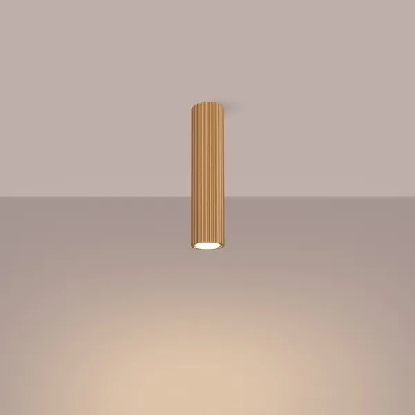 Sollux SL.1551 - Bodové svietidlo KARBON 1xGU10/10W/230V 30 cm zlatá