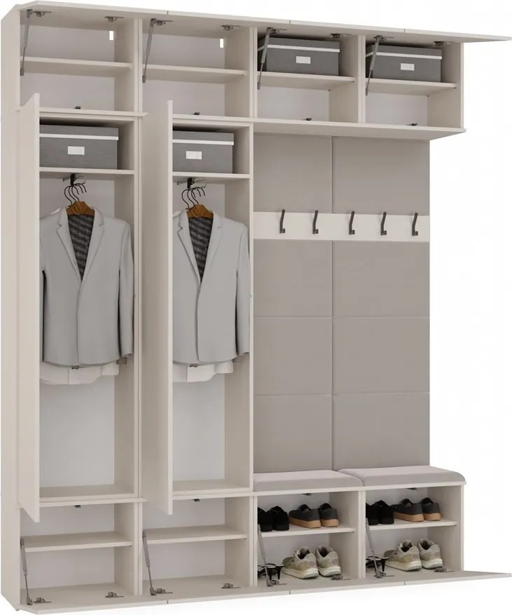 Předsíňová stěna Haga I 200 cm kašmír