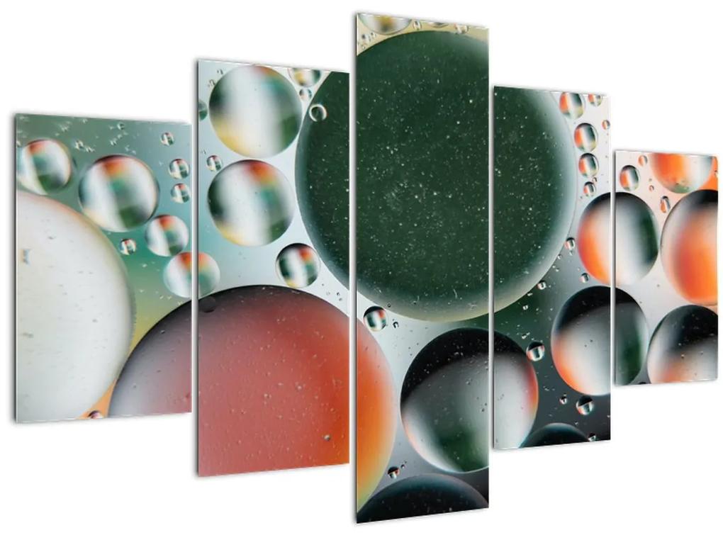 Obraz abstrakcie - bubliny (150x105 cm)
