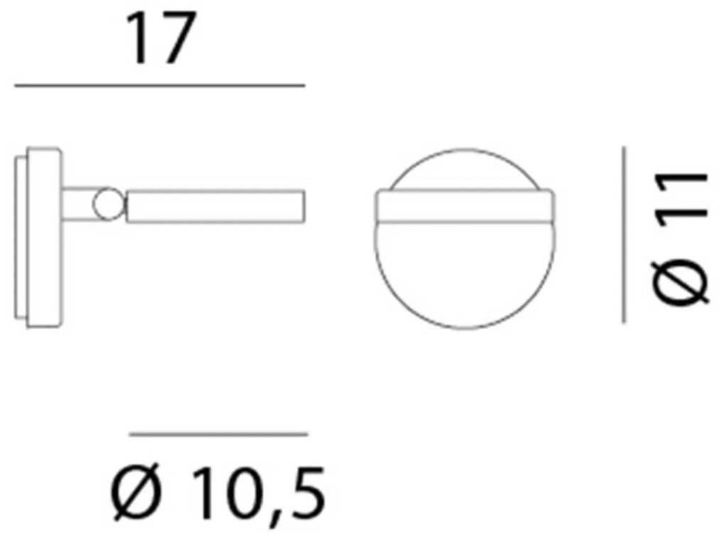 Rotaliana String H0 DTW nástenné LED svetlo čierna