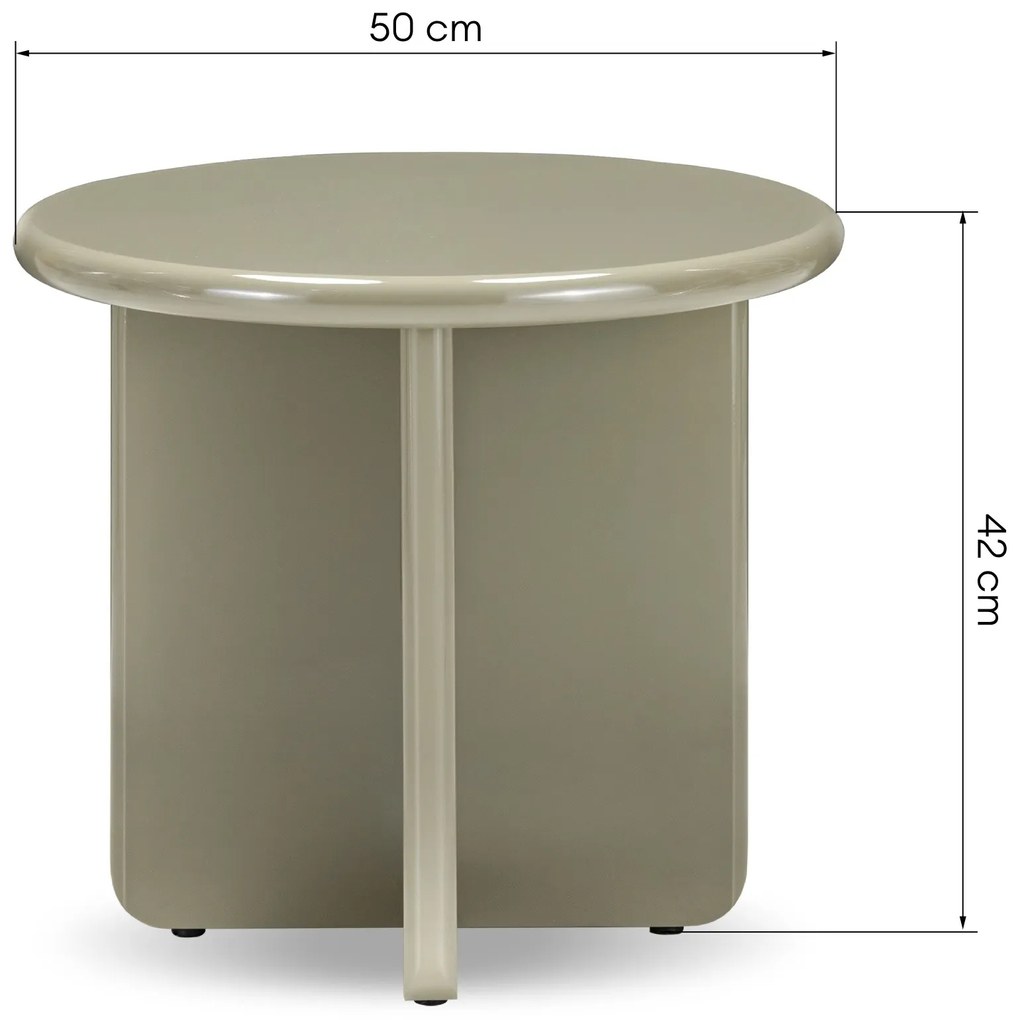 Konferenční stolek Vivid 50 cm olivový