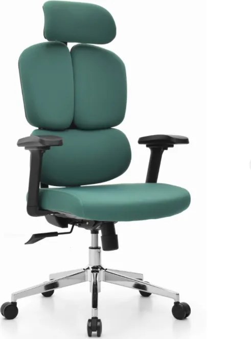 Ergonomická mesh kancelárska stolička HC-1053 v elegantnej eukalyptovo-zelenej farbe
