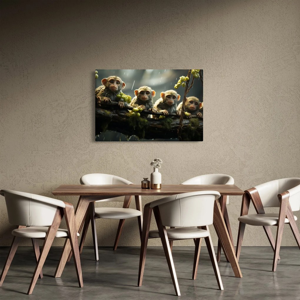 Obraz - Opičky (90x60 cm)