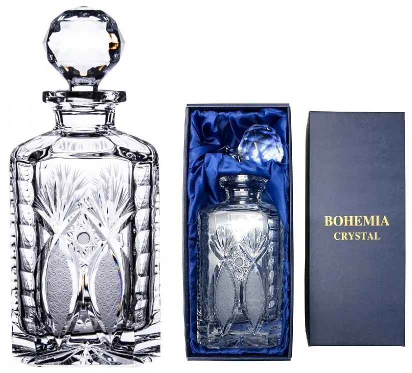 Onte Crystal Bohémia Crystal ručne brúsená karafa na whisky Exclusive 800 ml