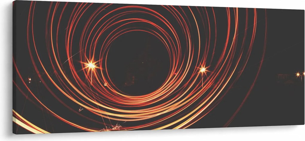 Obraz abstraktných liniek (120x50 cm)