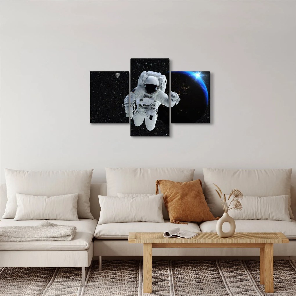 Obraz - Astronaut vo vesmíre (90x60 cm)