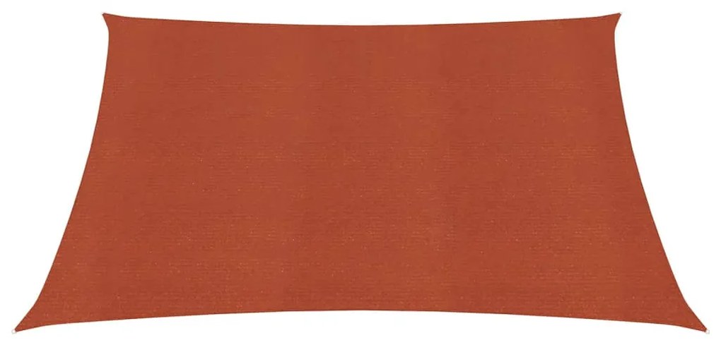 vidaXL Tieniaca plachta 160 g/m² tehlovočervená 7x7 m HDPE