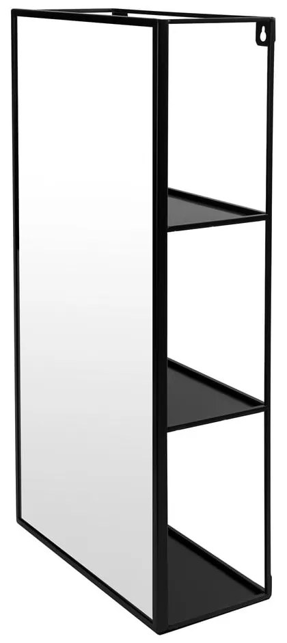 Nástenné zrkadlo s poličkou 30x62 cm Cubiko - Umbra