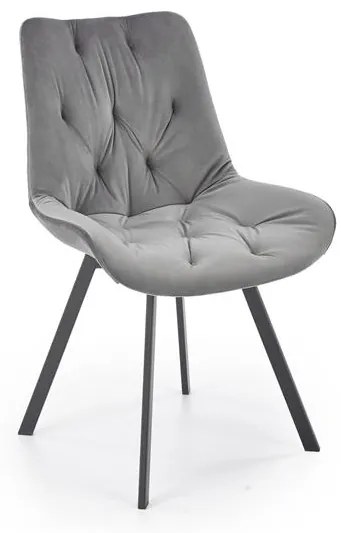 OTOČNÁ JEDÁLENSKÁ STOLIČKA TIARA ŠEDÁ