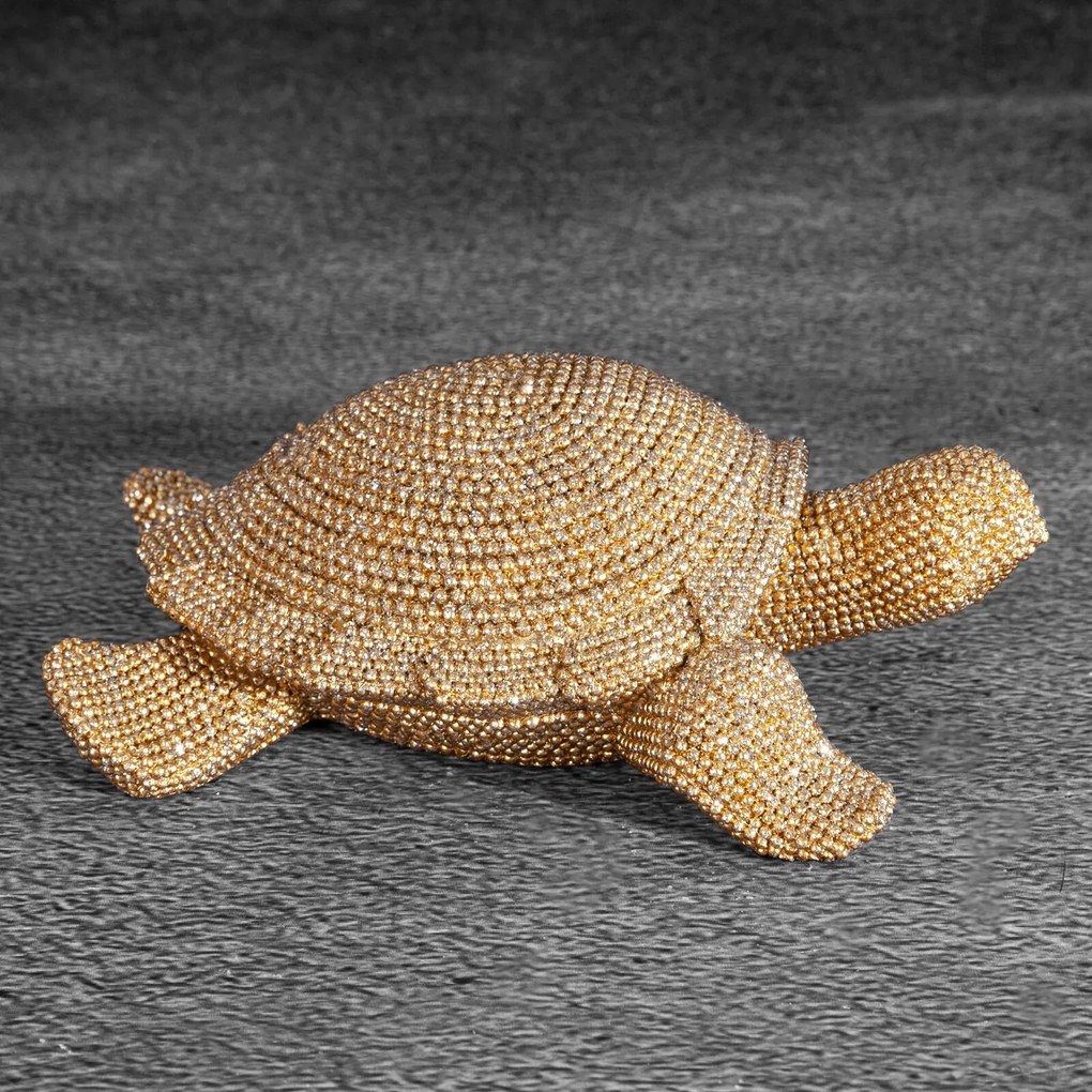 DEKORAČNÁ SOŠKA ELDO 14X12X5 CM ZLATÁ