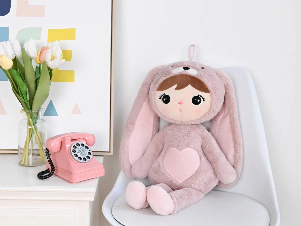 Bábika ružový zajac 70cm personalizácia: Iba samotná bábika