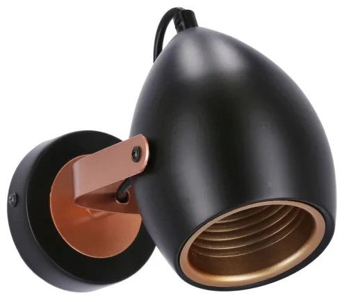 Bodové svietidlo ANICA 1xE14/40W/230V čierna/medená
